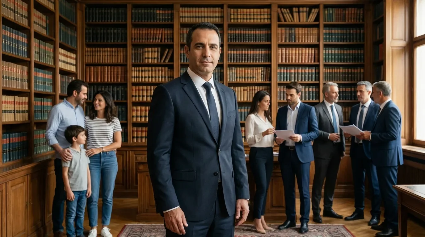 עורך דין מקצועי בסביבה משפטית אלגנטית